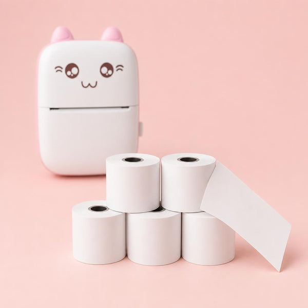 Pack de 5 rollos de papel térmico